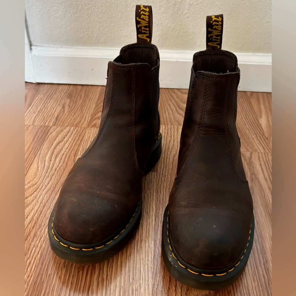 Dr. Martens Brown Leather Boots | Classic AirWair Style - Picture 5 of 7